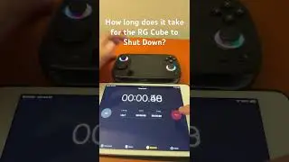 How long does it take for the RG Cube to shut down? August 2024 