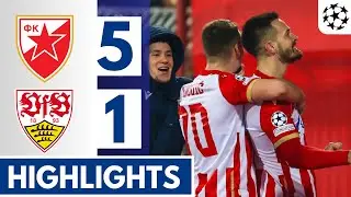 🟠FK Crvena zvezda vs VfB Stuttgart (5-1) HIGHLIGHTS || CHAMPIONS LEAGUE!