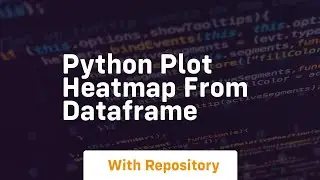 python plot heatmap from dataframe