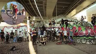 ТОЛПОЙ НА ЗАДНЕМ КОЛЕСЕ В ЦЕНТРЕ ГОРОДА | Сходка BikeLifeSPB