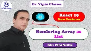 6. React 19 Array as List Rendering in Hindi | Dr. Vipin Classes