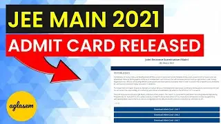 JEE Main 2021 Admit Card - How To Download Hall Ticket | Forgot Application No | Fill Undertaking