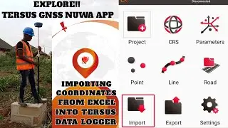 How I import Coordinates from Excel into Tersus 