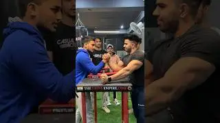 BADRI FITNESS VS STRONG GYM CLIENTS ARM WRESTLING😳🔥 