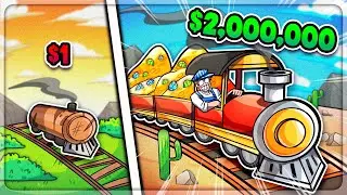 I Made $2,000,000 Using Trains To MINE GOLD in Train Valley World