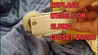 How to replace a wheel on a sliding mirrored closet door
