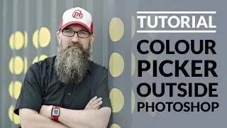 Using the colour picker to choose colours outside of Adobe Photoshop