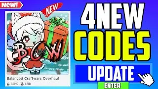 *SECRET UPDATE!* | BALANCED CRAFTWARS OVERHAUL CODES 2023