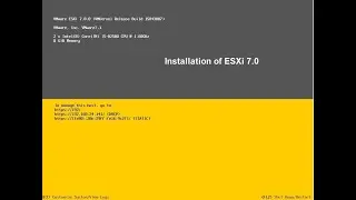 HOW TO INSTALL & CONFIGURE VMware ESXi 7.0