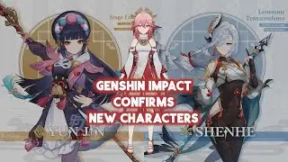 Shenhe and Yunjin officially announced #genshinimpact