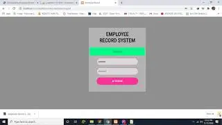 Employee Record System in PHP/MySQLi  Demo