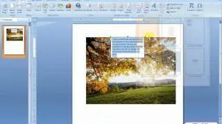 How to add a transparent Text Box onto an image? | Word 2007