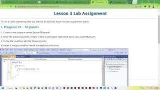 CIT110 lesson3 lab instructions