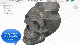 Fusion 360 - Edit Complex STL/OBJ Meshes as BRep Solids