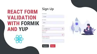 React Form Validation With Formik and Yup