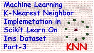 Machine Learning K Nearest Neighbour in Scikit Learn on Iris Dataset  Part 3