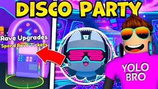 DISCO PARTY В ОБНОВЛЕНИИ PET SIMULATOR 99 В РОБЛОКС! ROBLOX