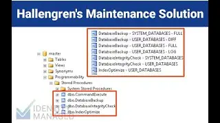 SQL Maintenance  -- 7/8 Care and Feeding Databases for MIM and AADConnect