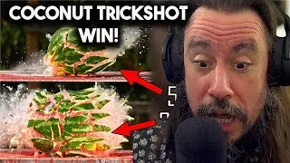 *Coconut Trickshot WIN* The Insane POWER of 30-06 in Super Slow Motion! ft. Fat Electrician