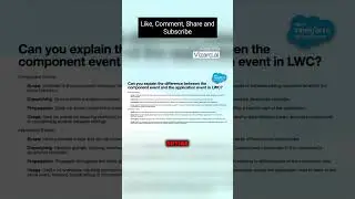 Understanding Component Event vs Application Event in Salesforce LWC | Interview Preparation Guide