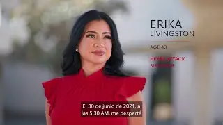 Erika, sobreviviente de un ataque cardíaco, comparte su historia de supervivencia y recuperación