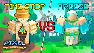 BEST CONTROL TOWER?! | CHRONOS VS ICE PRINCESS | Pixel Tower Defense