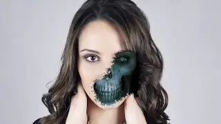 GIMP Tutorial - Partial Skull Face | Photoshop Alternative | #24