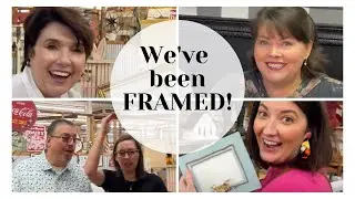 We’ve been FRAMED!  Crazy cool stamp technique, ScanNCut comes out to play & who invited that CORD!