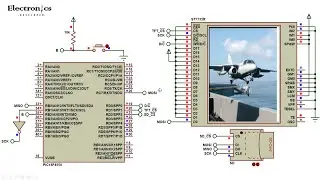 SD Card and ST7735R TFT Proteus simulation with PIC microcontroller