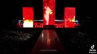 Dimash Almaty concert drone shot