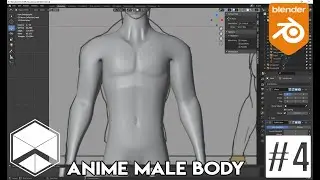 Blender 2.92: Anime Male Body Modeling WIP #4