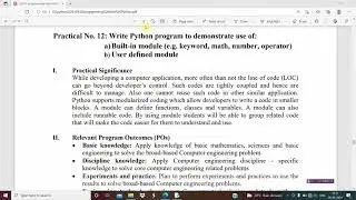 Python program to demonstrate use of Built-in module and User defined module.