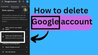 How to delete google account permanently 2023