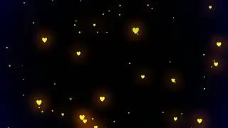 Golden Heart black screen effect video, No copyright - free video, NP Creative