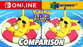 Pokémon Puzzle League Graphics Comparison (Switch vs. N64)