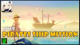 Genshin impact Hidden treasure ship Alone ship in Guyun