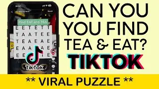 How to Find Eat and Tea on Tiktok Viral Puzzle Game | Trending Word Puzzle Tiktok Game (2023)