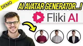 AI avatar generator Fliki AI demo 2024