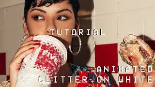 Glitter on white instagram story tutorial | animated Photoshop pattern for animated Pinterest Pins