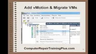 Add vMotion and Migrate VMs