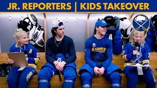 Buffalo Sabres Junior Reporters With Owen Power And Zach Benson | Kids Takeover Day