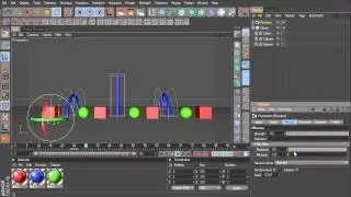 2 Cinema 4d Effectors Time Offset / Сдвиг времени анимации с помощью Time Offset