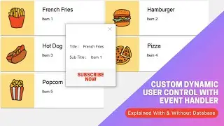 custom dynamic user control with event handler C# WinForm