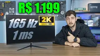 OLHA ESSE MONITOR GAMER DE 165HZ E RESOLUÇÃO 2K POR 1199 REAIS