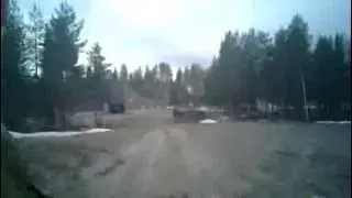 Sodankylä 2/12 teka ajelulla varuskuntalueella