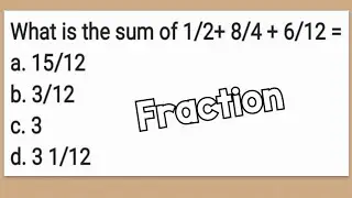 What is the sum of 1/2 + 8/4 + 6/12 = ?