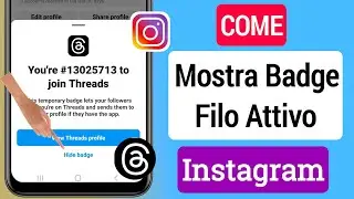 Come scoprire il badge del thread sul profilo Instagram (2023) | Come aggiungere distintivo del filo