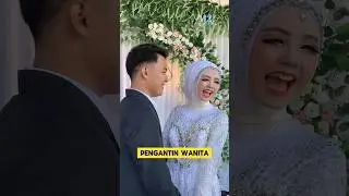 ketika pengantin pria sudah tidak sabar mau mencium pengantin wanita‼️