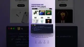 Product Layout with Cart function #codewith_muhilan #css #coding #learnwebdev #webcoding