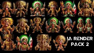 IA RENDER PACK 2 - MEXICAN PNG  RENDERS